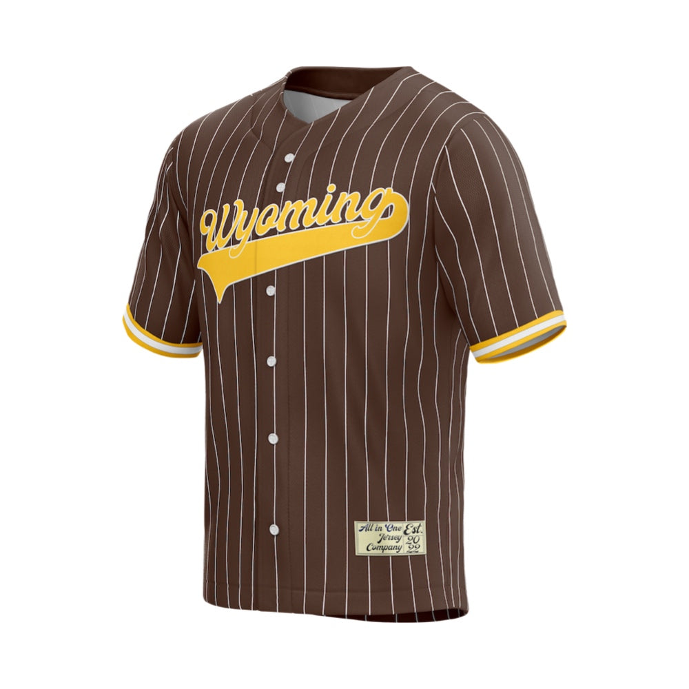 Wyoming Baseball Jersey All-Over-Print - joxtee
